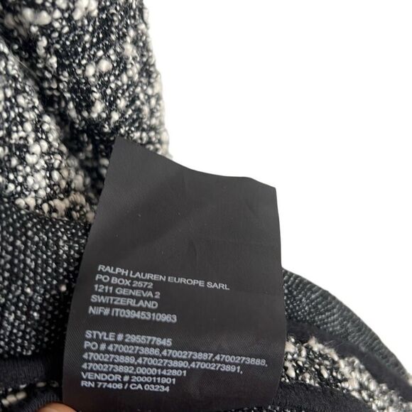 Club Monaco Kiki Drape Open Front Boucle Textured Cardigan Sweater Black Size XS - Picture 8 of 9